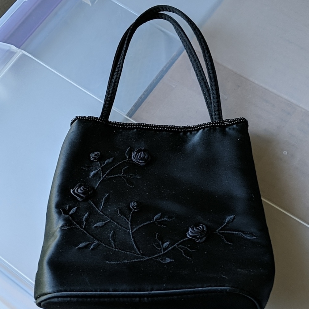 Black formal handbag